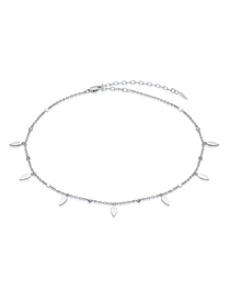 Fashion Silver Metal Wheat Ear Tassel Necklace