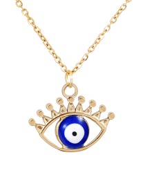 Fashion Gold Titanium steel eye necklace
