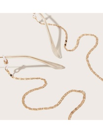 Fashion Gold Alloy Geometric Chain Glasses Chain