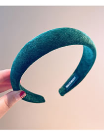 Fashion Vintage Green Velvet Broad-brimmed Headband