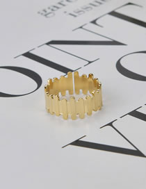 Fashion Gold Irregular Geometric Line Ring