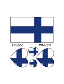 Fashion Finland Environmental Protection World Flag Face Tattoo Stickers Waterproof
