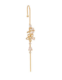 Fashion Gold Coloren Floral Alloy Geometric Surround Piercing Ear Bone Clip