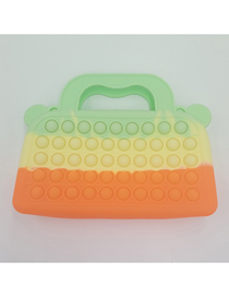 Fashion Ice Cream Color (with Chain) Silicone Color Push Messenger Bag