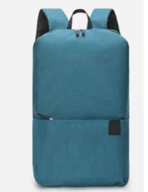 Fashion Lake Blue Shoulder Waterproof Zipper Backpack
