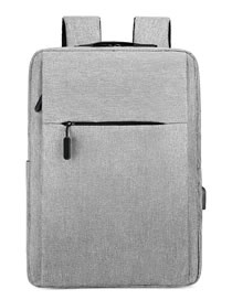Fashion Grey Oxford Bra Chain Shoulder Computer Bag