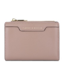Fashion Grey Multi-card Buckle Wallet