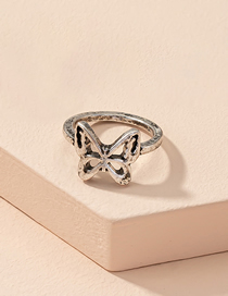Fashion Butterfly Alloy Geometric Butterfly Ring