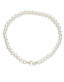 Fashion 6# Pearl Beaded Necklace