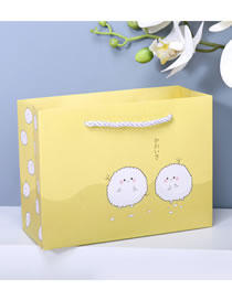 Fashion Yellow Dumpling Large 32*25.5*11 Cartoon Printed Gift Bag