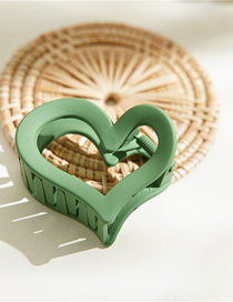 Fashion Green Resin Frosted Love Clip