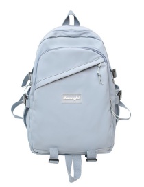 Fashion Blue Nylon Large Capacity Backpack