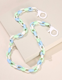 Fashion Blue Color Plastic Geometric Chain Glasses Chain