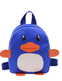 Fashion Blue Cartoon Children Little Yellow Duck Backpack