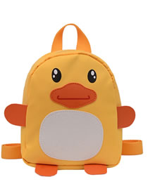 Fashion Yellow Cartoon Children Little Yellow Duck Backpack