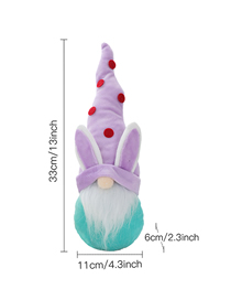 Fashion Purple Rabbit Fabric Cartoon Rabbit Faceless Doll Doll