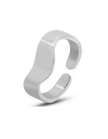 Fashion Steel Color Stainless Steel Shaped Open Ring