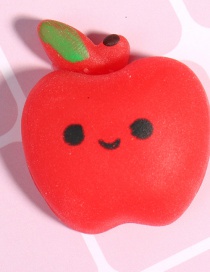 Fashion Red Apple Soft Plastic Simulation Fruit Pinch Toy