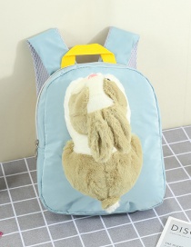 Fashion Blue Cartoon Bunny Children's Backpack