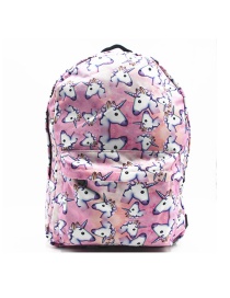 Fashion Pink Unicorn Unicorn Print Backpack