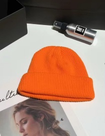 Fashion 【orange】 Dome Knitted Wool Toe Cap