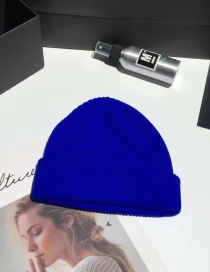 Fashion 【sapphire】 Dome Knitted Wool Toe Cap