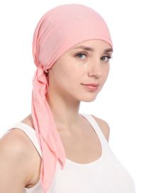 Fashion Pink Pleated Curved Solid Toe Cap