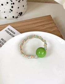 Fashion E Green Ball Colorful Jelly Bean Twist Braided Hair Rope