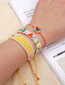 Fashion Package Price Mi-s210226 Rice Bead Braided Alphabet Flower Bracelet Set