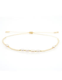 Fashion Khaki Rice Beads Beaded Pearl Bracelet