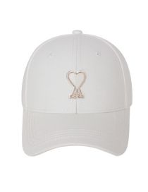 Fashion White Cotton Heart Letter Embroidered Baseball Cap