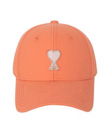Fashion Orange Cotton Heart Letter Embroidered Baseball Cap