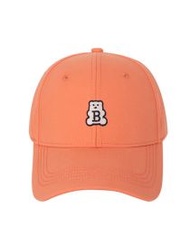 Fashion Orange Cotton Embroidered Baseball Cap