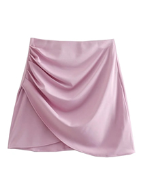 Fashion Purple Woven Draped Skirt