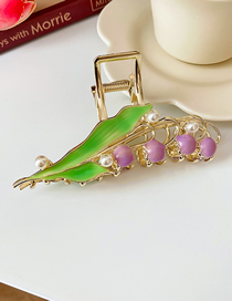 Fashion Grab Clip - Purple Pearl Flower Pea Grab