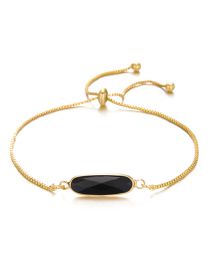 Fashion 8# Alloy Pull Bracelet With Drop Diamonds