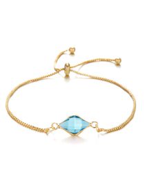 Fashion 13# Alloy Set Diamond Pull Bracelet