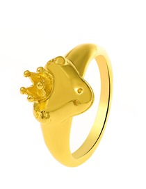 Fashion 01 Imitation Gold A-930 Alloy Cartoon Frog Ring