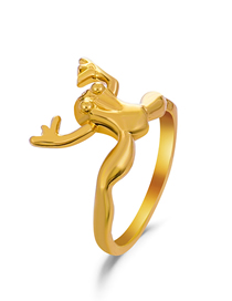 Fashion 01kc Gold 0951 Pure Copper Frog Ring