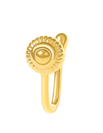 Fashion 05 Imitation Gold Spiral X593 Metal Geometric Spiral Piercing U-shaped Nose Clip