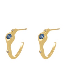 Fashion Gold-6 Copper Set Zircon Geometric Earrings
