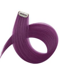 Fashion Haze Purple Geometric Hanging Ear Dye Wig