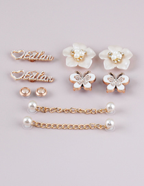 Fashion Accessories - Flowers (without Chain) Alloy Flower Butterfly Letter Detachable Buckle