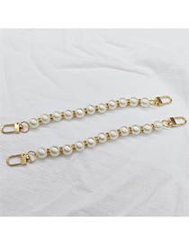 Fashion Pearl Rhinestone Chain Alloy Pearl Beaded Removable Buckle