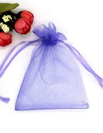 Fashion Purple (100 Batches For A Single Color) Fabric Mesh Drawstring Drawstring Pocket