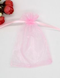 Fashion Pink (100 Batches For A Single Color) Fabric Mesh Drawstring Drawstring Pocket