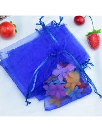 Fashion Royal Blue (100 Batches For A Single Color) Organza Zipper Bag
