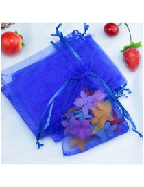 Fashion Royal Blue (100 Batches For A Single Color) Organza Zipper Bag