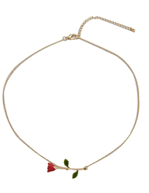 Fashion A Rose Necklace Alloy Rose Necklace