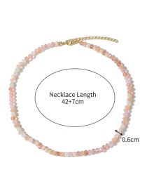 Fashion 5# Geometric Crystal Beaded Necklace